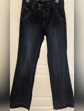 one 5 one Dark Blue Flare Jeans